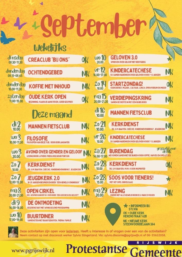 Activiteitenposter september 2025