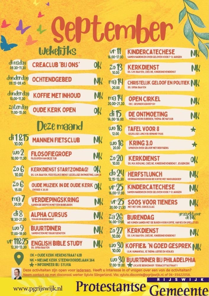 Activiteitenposter september 2026